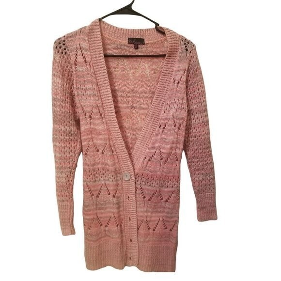 Takeout pink button front cardigan sz xs - Picture 1 of 8